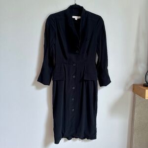 Reiss Black Blazer Midi Dress
